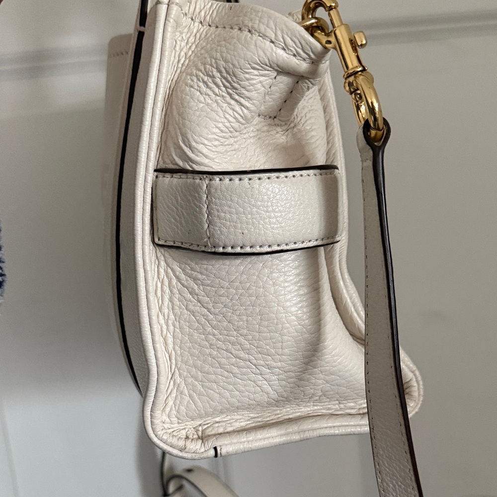 Marc Jacobs White Pebbled Leather The Tote Bag - Picture 4 of 8